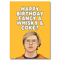 Whisky & Coke Birthday Card